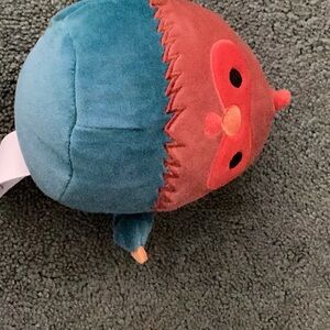 Plush Bird Toy for Small Pets - Blue and Brown